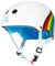 Triple Eight Kinder Cert Sweatsaver Rainbow Sparkle Protective Sporthelm, Regenbogen Funkeln Weiß, XS/S