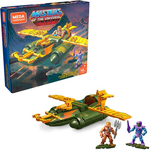 Mega Construx - Masters of The Universe - Wind Rider Attack - He-Man - Bauset - 198 Teile - Alter 3-14 Jahre