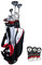 Orlimar Mach 1 - Set completo di mazze da golf da uomo, per destrorsi, con driver in titanio da 460 cc, legno da fairway, ibrido, ferri da stiro, putter, borsa con supporto, copri testa