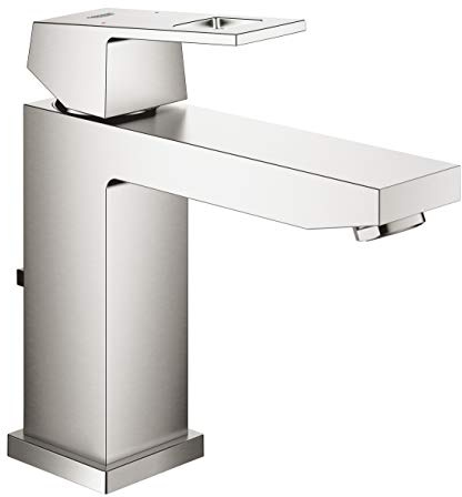 GROHE Eurocube | Badarmatur - Einhand-Waschtischbatterie | M-Size | Einlochmontage | supersteel | 23445DC0