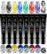Biutee Stamping Lack UV Set für Stamping Schablone, 8 Farben, 8 ml
