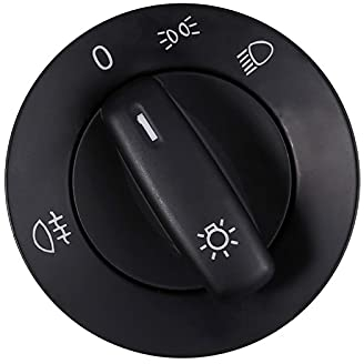 Lichtschalter Ersatz für VW Golf 5 Golf 6 für Passat,Scheinwerferschalter Hauptlichschalter Nebelscheinwerfer Schaltknauf Scheinwerfer Schalter 1K0941431B