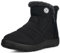 Stivali Donna Stivaletti Invernali Impermeabili Cerniera Stivali da Neve Cotone Caldo Peluche Caviglia Boots Bassi Scarpe Ultraleggero,Nero 3,37 EU