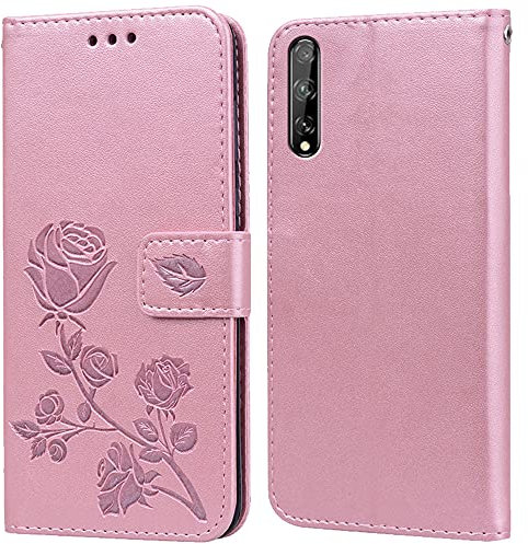 Cover per Huawei P Smart S 2020/Y8P Custodia,Carta Fessura, Supporto Stand,Silicone TPU,Flip Protettiva Case per Huawei P Smart S(6.3)