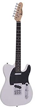 DIMAVERY TL-401 E-Gitarre, weiß