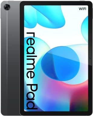 realme Pad, W-LAN Tablet, 2K Display 10,4 Zoll WUXGA+, Dolby Atmos Quad Speakers, MTK Helio G80, Mega-Akku mit 7100 mAh, Quick Charge 18W, Metallischer Körper, Android 11, 6GB+128GB(up to 1TB), Grey