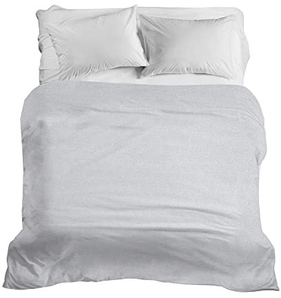 PENSIERI DELICATI Tagesdecke 260 x 280 cm, Einzeltuch 100% Baumwolle Pique, Ideal Zum Thema Wohnen, Decke Salva Bett Einzelne, Fantasie Dublin Grau, 100% Made in Italy