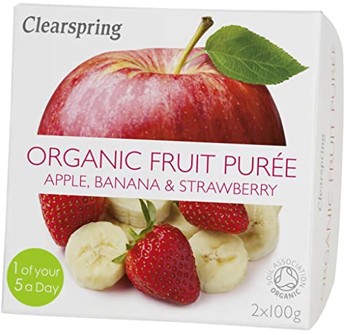 Clearspring Organic Fruit Purée - Apple, Banana & Strawberry