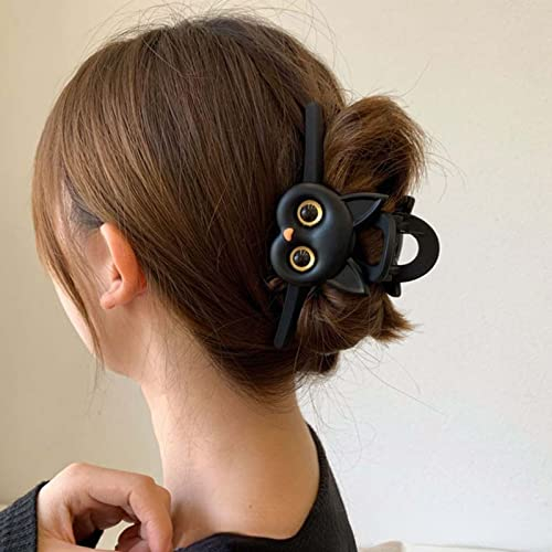 Inateannal Grande pince à cheveux pour femmes filles motif de chat mignon pince à cheveux barrettes fantaisie pinces à cheveux accessoires pour cheveux épais cheveux fins