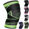 Ruilala Kniestütze 1 Stück Kniebandage mit Verstellbarer Klettverband Kompression Knie Bandage für Männer Damen für Arthritis ACL Meniskusriss Sport Fitness Gewichtheben Joggen (Grün, L)