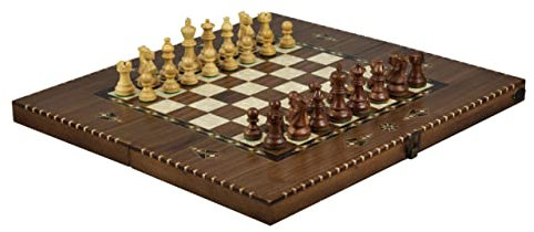 Chess & Backgammon Rural Sheesham Lot de 50,8 cm