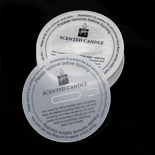 Honbay Papier-Kerzenschutz, Deckel mit Zuglasche zum Basteln, Kerzenherstellung und Staubschutz, 55 mm, 100 Stück