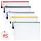 Vicloon Dokumententasche mit Reißverschluss A5, 5 pcs Mesh Plastic Zip Bag, Wasserdichte Document Case, Reißverschlusstasche Zip Beutel Tasche Wallet Taschen Kunststoff Mesh Dokumentenmappen