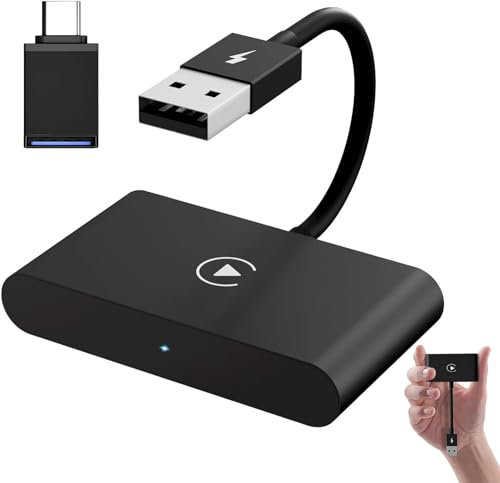 Carplay Wireless Adapter for iPhone Plug & Play Converts Wired CarPlay to Wireless Works with All Original Wired CarPlay Car Support Online Update for iPhone iOS 10+