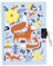 Avenue Mandarine CO215C - Un diario intimo 240 pagine a righe, 11 x 14 cm, chiusura lucchetto, volpe