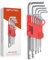 GETLITOOL Innensechskant Satz mit Kugelkopf, 13tlg. Innensechskantschlüssel HX1,27mm-10mm, Metrisch, Cr-V-Stahl, Profi Sechskantschlüssel Set, klein und kompakt mit Klapphalter-Silber