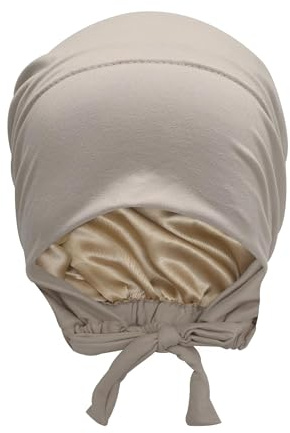 ZLYC Bonnet Hijab doublé en Satin pour Femme - Embrasse Hijab - sous-Bonnet intérieur