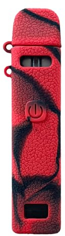 RUIYITECH Silikon-Schutzhülle für Caliburn G3 Pod Kit (Schwarz / Rot)
