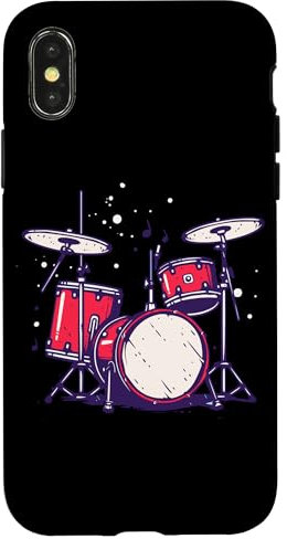 Coque pour iPhone X/XS Kit de batterie Vaporwave Batterie électronique