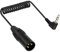 RIIEYOCA 90 Grad 3.5mm zu XLR Spiralkabel Kurz, XLR 3Pin Stecker zu Rechtwinkligen 1/8 Zoll Klinke TRS Stecker Stereo Mikrofon Audiokabel für MP3 Spieler, Telefone, Laptops (50cm / 1,65ft, M)