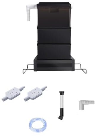 Fenteer Schubladen-Filterbox für Aquarien, Filterbox für Aquarien, stabil, praktisch, stumm, für Aquarien, Aquarien, Frösche, 3 Kisten