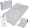 Klappmatratze Faltbare Reisebett Baby Matratze 60x120 cm - Faltmatratze für Kinder Gästematratze klappbar Babymatratze Bodenmatratze Schlafmatratze und Reisematratze Hellgrau