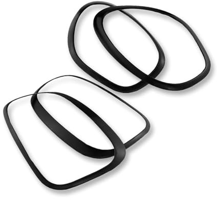 DEMULAX for Mini, Countryman R60 Zubehör Auto Scheinwerfer Vorne Kopf Schwanz Hinten Lampe Licht Aufkleber Ring, Cooper R60, R60 AC-Lüftungsdekoration