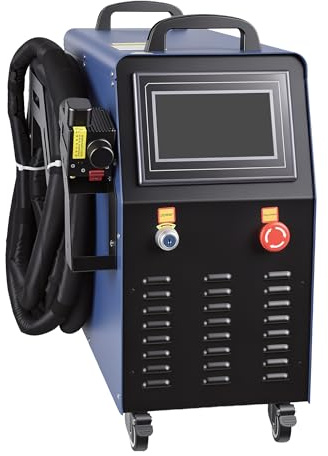 Fiber Laser Cleaning Machine 1500W/2000W Air-Cooled, Dual Oscillation Laser Rust Remover, Handheld Continuous Wave Laser Cleaner for Rust, Paint, Oil for Metal, Workshop & On-Site Maintenance (2000W)