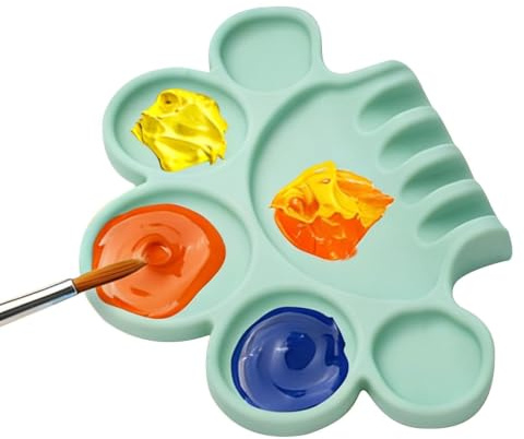 Färgpallar färgblandningsplatta
