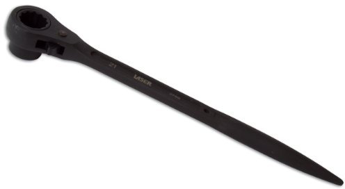 Laser 3798 Ratchet Podger Spanner 21mm, Black,chrome