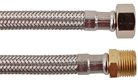 Armaturenschlauch für den Anschluss eines Wasserhahnes | 3/8 x 3/8 Zoll x 500 mm | Flexschlauch | Verbindungsschlauch | Anschlussschlauch Armatur