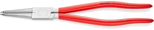 Knipex Pinza per Anelli di Sicurezza per Anelli di Sicurezza Interni a Fori Cromata, Rivestiti in Resina Sintetica 320 Mm 44 13 J4
