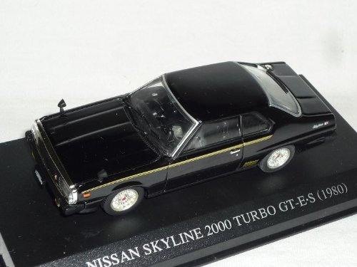 DISM Nisan Skyline 2000 Turbo Gt-e-s 1980 Coupe Schwarz Mit Licht 1/43 Modellauto Modell Auto Sonderangebot