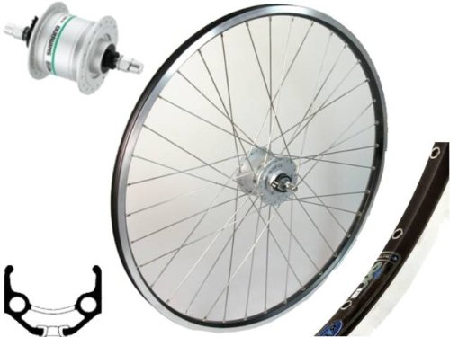 Rigida ZAC 19 Schwarz 26 Laufrad komplett mit Shimano Nabendynamo DH3N20