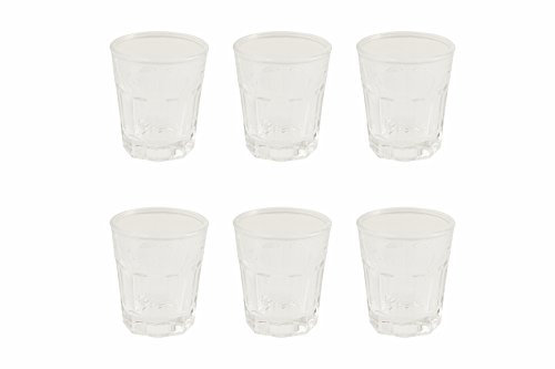 Villa d 'Este Home Tivoli One Shot Set 6 Gläser, Glas, transparent, 5 x 5 x 6 cm