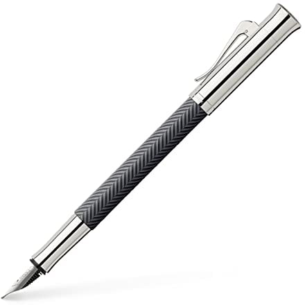 Graf von Faber-Castell 146702 - Füllfederhalter Guilloche Ciselé, Anthrazit, Federbreite EF, 1 Stück