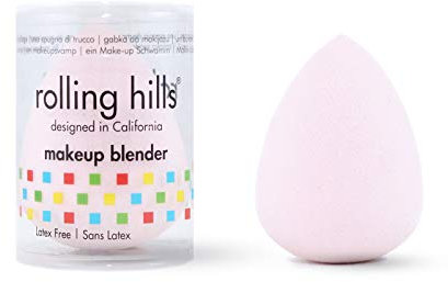 Rolling Hills - Eponge de Maquillage Makeup Blender - Sans Latex - Applicateur de fond de Teint - Coloris Chair