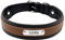 Pet Artist Hundehalsband aus Leder, mit Namensschild, personalisierbar, für große Hunde, Größe M/L/XL in Schwarz, Blau, Braun, Hot Pink, Rot und Lila