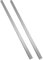 inova 2 Stück Flache Möbel-Griff selbstklebend 40 x 1,2 x 1,4 cm für Schiebetüren Duschen aus Alu-Minium
