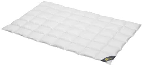 Spessarttraum Daunendecke 135x200 cm Ganzjahr, leichte Übergangsdecke | 100% Gänsedaunen | 460g Füllgewicht | Allergiker geeignet (Nomite) | Oeko-TEX | Made in Germany