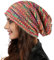 Ruphedy Damen Beanie Mütze Winter Long Oversized Slouchy Beany Strickmütze B08 (B08w-Rot/Multi)