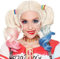 Perücke für Harley Quinn Mädchen Kinder Selbstmord Squad Rosa und Blau Mit Zwei Pferdeschwänzen für Frauen Damen Mädchen Kostümparty Karneval Cosplay Perücken 061A