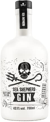 Sea Shepherd | Gin | 700 ml | 43,1% Vol. | Zitrusfrische & Wacholdernoten | Aromen von Kräutern & Tannennadeln | Kurzer & geschmeidiger Abgang