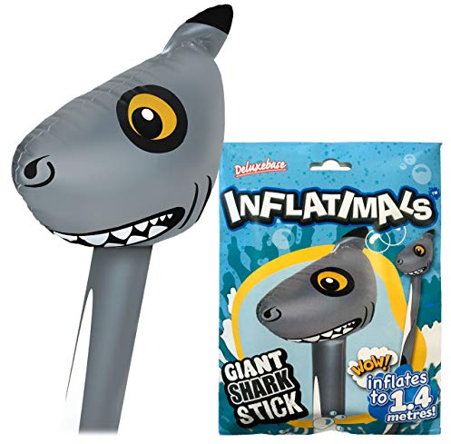 Inflatimals - Hai von Deluxebase. Riesiges aufblasbares Meerestier Aufblasbares Spielzeug. Perfektes aufblasbares Partygeschenk oder Partydekoration für Kinder