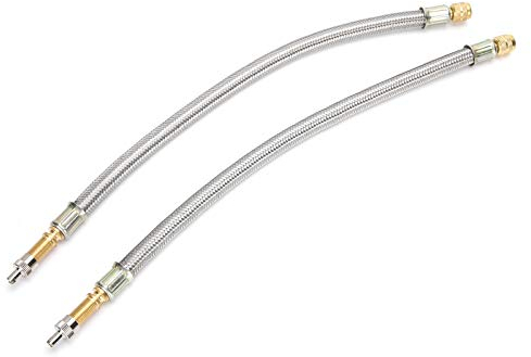 Aramox Presta Valve Extender Innertube 300 mm, 2 Stück Reifenventil Schaftverlängerung 300 mm 334000 für schwere Wohnmobile mit LKW Wohnmobil