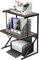 ACXZ Estante Industrial Vintage para Horno microondas, Soporte para Panadero de 3 Niveles, Organizador de Almacenamiento de Cocina, Estante para Impresora, 54 × 37 × 69 cm