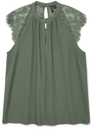 VERO MODA Vmmilla Sl Lace Tee Noos
