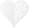 HERCHR 50 Stück Namensschilder Hochzeit, Tischkarten Sitzplatzkarten Hochzeit, Namenschilder Hochzeit Weiß Herz Ans Glas Schimmer Perle-Weiss Platzkarten Tischkarten Namenskarten Tischdeko Karte