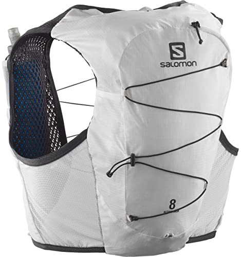 Salomon Unisex Active Skin 8 Laufweste mit Flasks, Weiß, XL EU