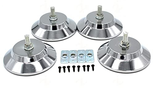 Tiardey 4pcs Pieds de Table de Billard Réglables, Niveleurs de Nivellement de Meubles, Pieds de Rehausseurs de Hauteur de Table pour Table de Football Table de Hockey sur Air Table de Billard